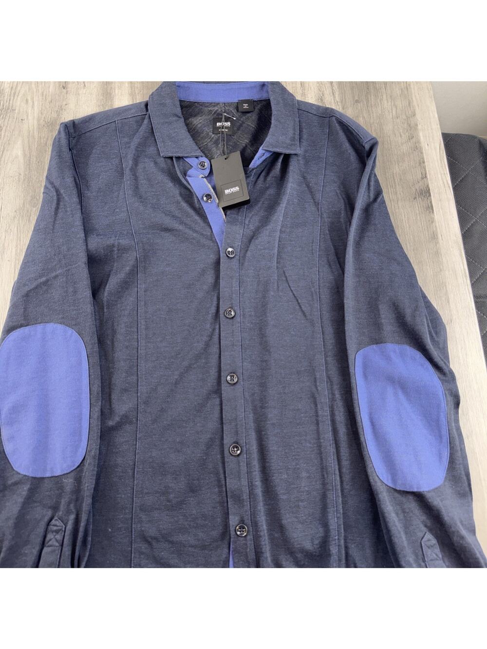 Hugo Boss Medium Slim Fit Long Sleeve NWT Elbow Patches